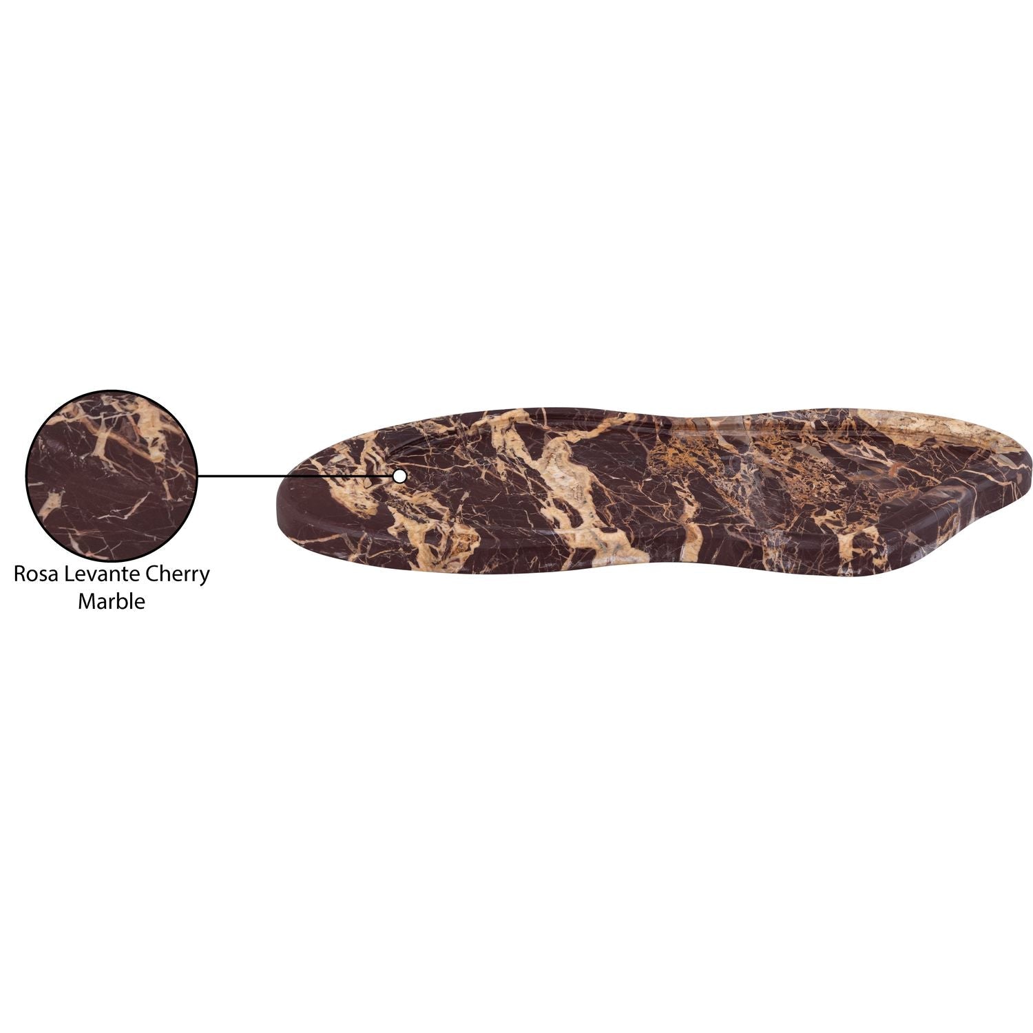 Arezzo Genuine Marble Tray — Cherry