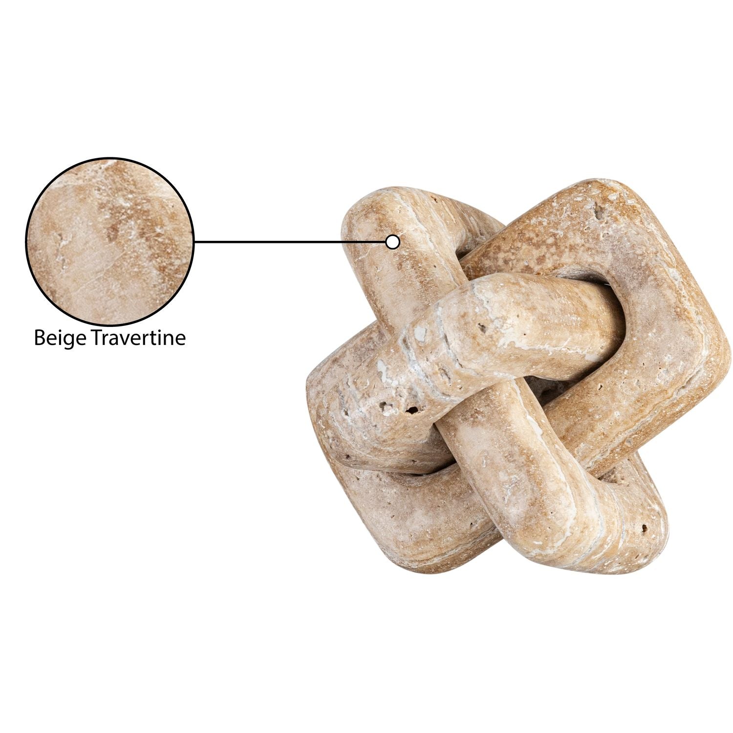 Bond Natural Travertine Decorative Knot