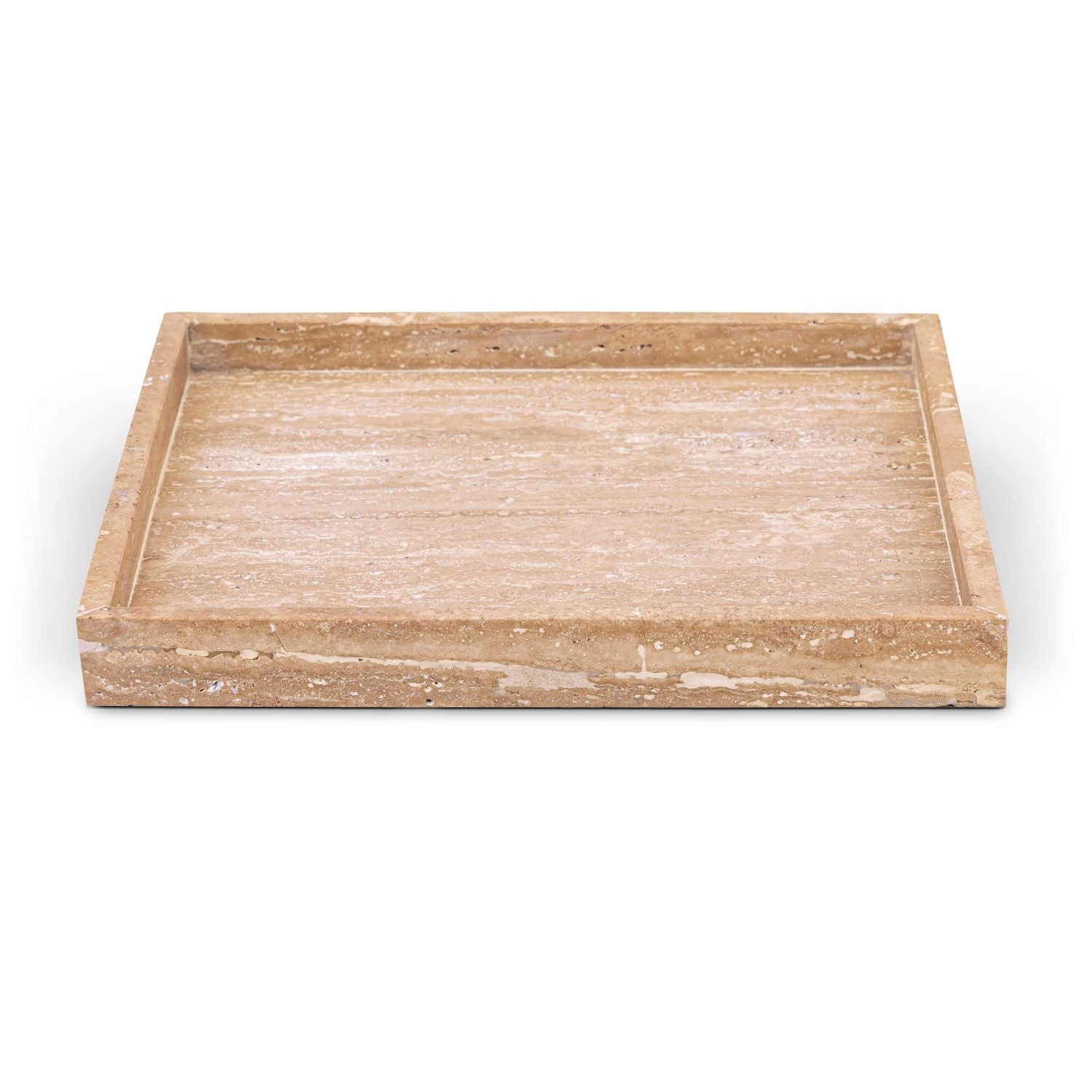 Barletta Natural Square Travertine Tray