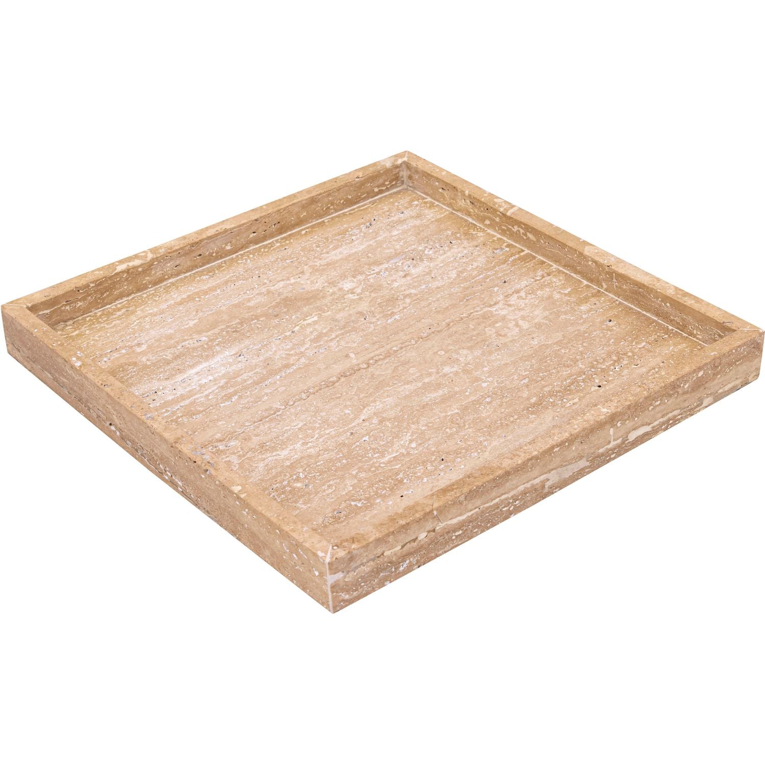 Barletta Natural Square Travertine Tray