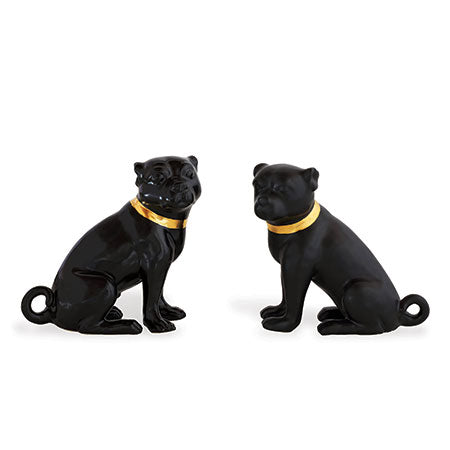 Cecil Pug Pair - Set Of 2-Port 68-PORT-ACFM-359-02-Decorative ObjectsBlack-4-France and Son