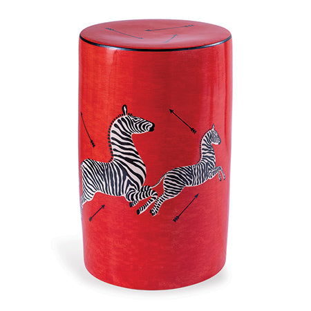 Zebra Stool-Port 68-PORT-ACFS-393-02-Stools & OttomansRed-2-France and Son