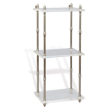 Carmel Lucite Shelf-Port 68-PORT-ACHS-205-01-Bookcases & CabinetsCarmel Nickel-1-France and Son