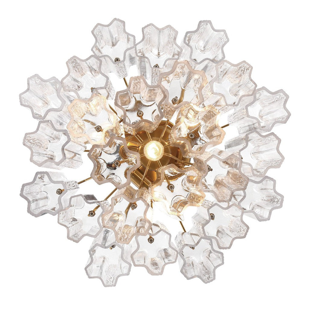 Addis 4 Light Ceiling Mount-Crystorama Lighting Company-CRYSTO-ADD-300-AG-AM_CEILING-Flush MountsAged Brass-Tronchi Glass Amber-16-France and Son