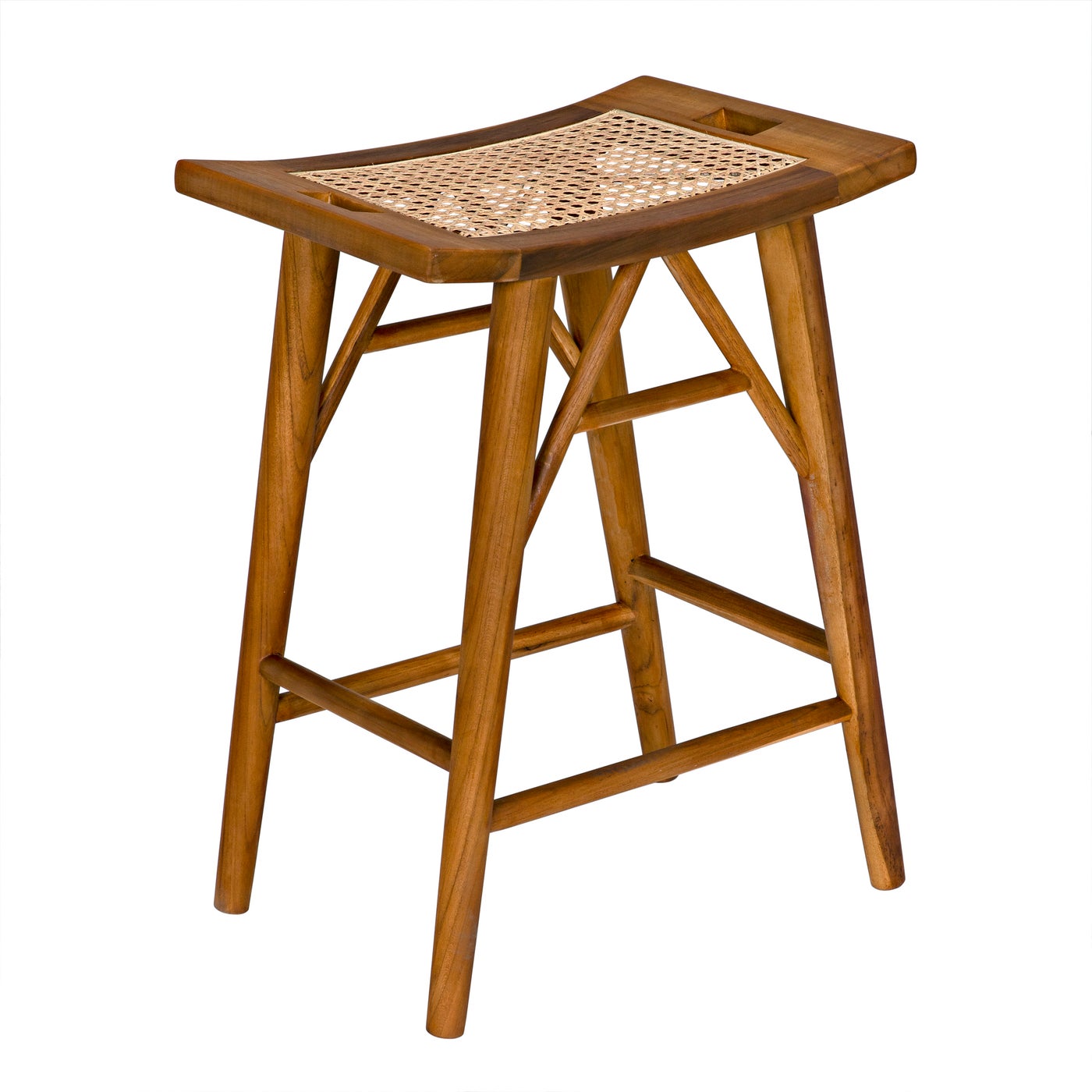 Murphy Counter Stool - Teak-Noir-NOIR-AE-309T-Stools & Ottomans-1-France and Son