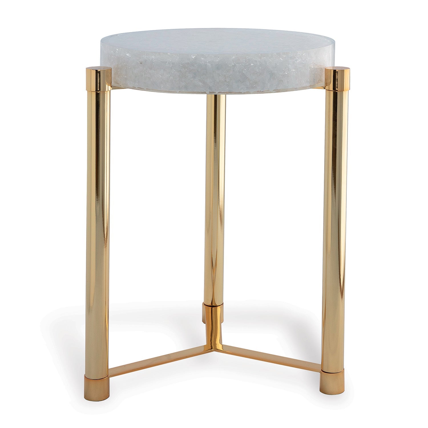 Stoneridge Accent Table-Port 68-PORT-AFDS-399-05-Side TablesWhite-Gold Accent Table-8-France and Son