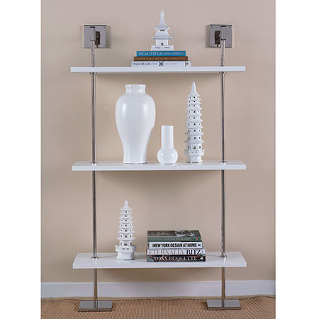 Marais 3-Tier shelf 36"-Port 68-PORT-AFGS-313-05-Bookcases & CabinetsBlack/Brass-6-France and Son