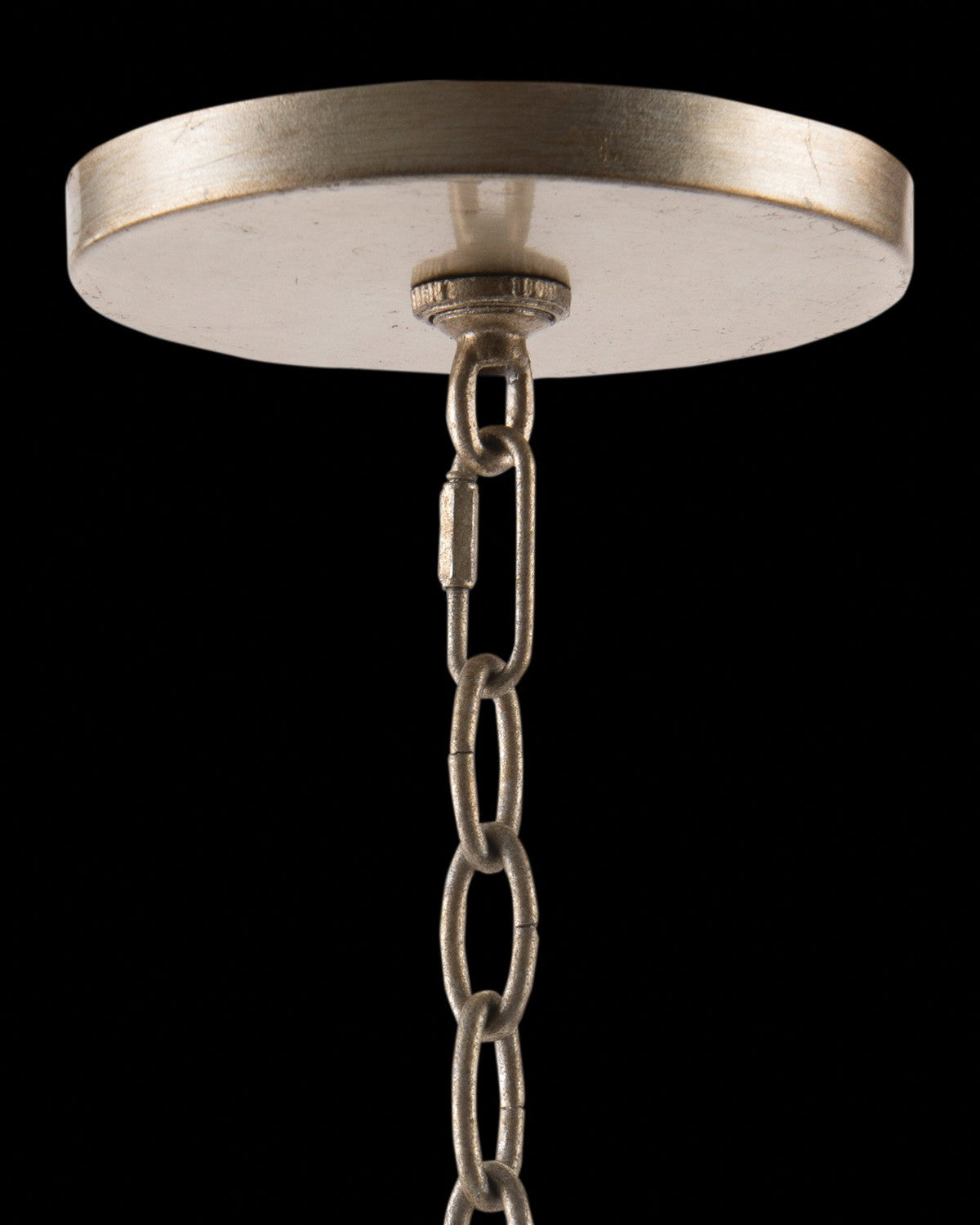 Bent-Crystal Eight-Light Chandelier - Gold - Steel