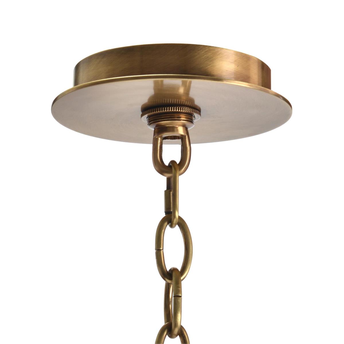 Acrylic And Brass Ten-Light Chandelier - Clear