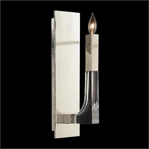 Acrylic And Nickel Single - Light Wall Sconce - Style 2-John Richard-JR-AJC-9119-Outdoor Wall Sconces-1-France and Son