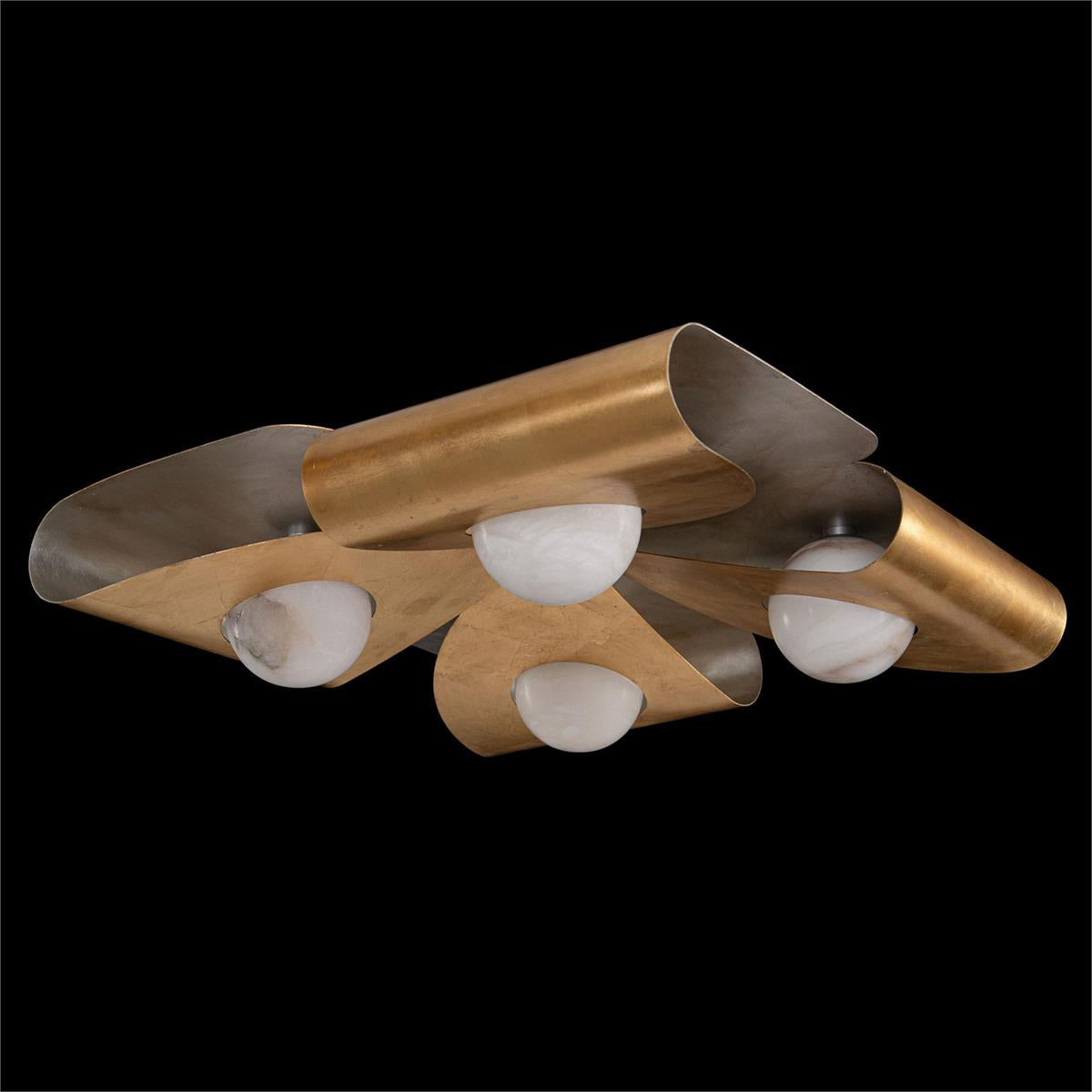 Dobrar Four-Light Flush Mount And Wall Sconce