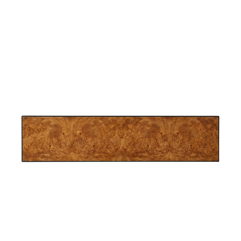 Long Hall Burl Console Table-Theodore Alexander-THEO-AL53059-Console Tables-2-France and Son