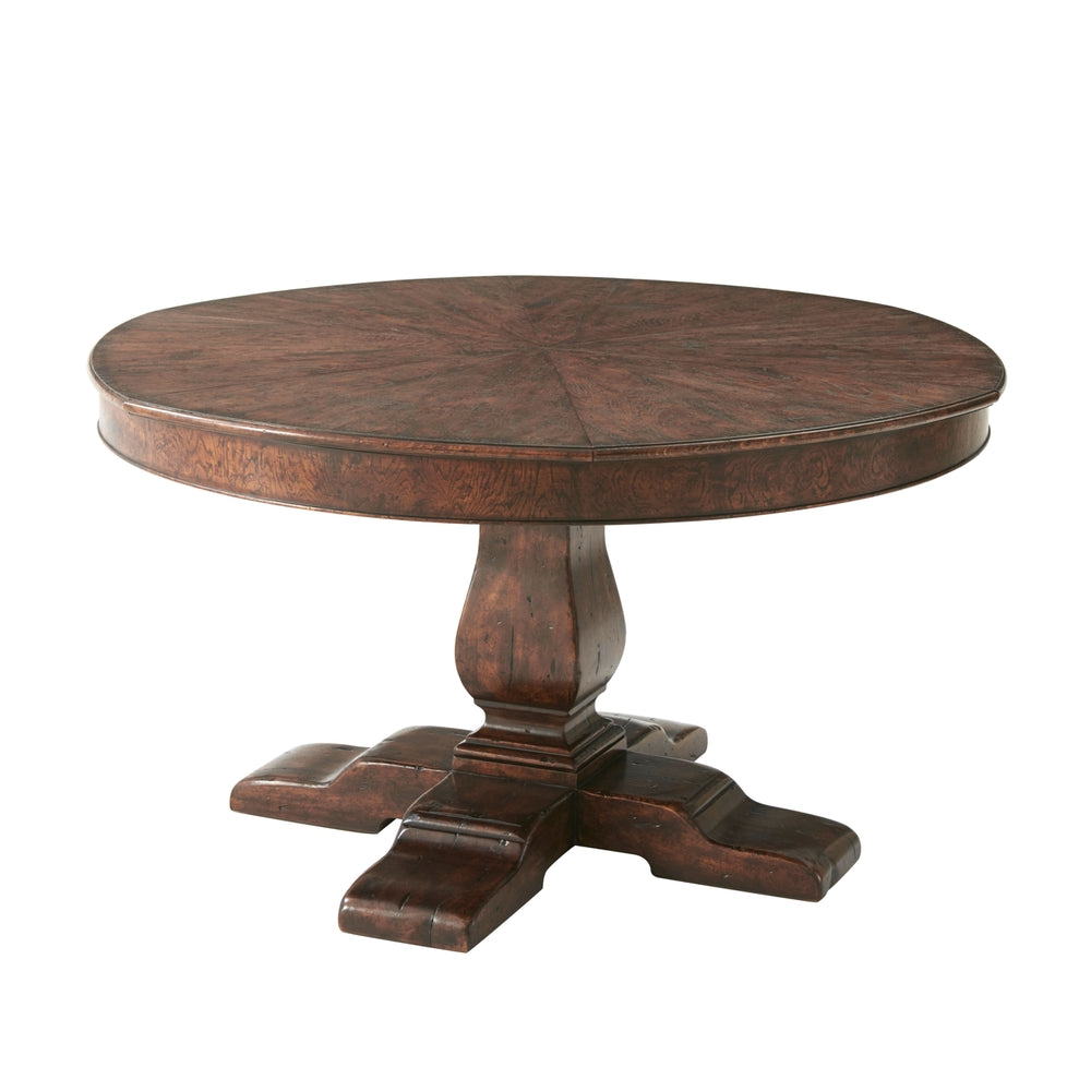 Victory Oak Jupe II Dining Table-Theodore Alexander-THEO-AL54038-Dining Tables-2-France and Son