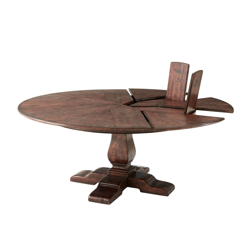 Victory Oak Jupe II Dining Table-Theodore Alexander-THEO-AL54038-Dining Tables-3-France and Son