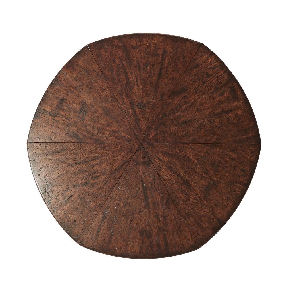Victory Oak Jupe II Dining Table-Theodore Alexander-THEO-AL54038-Dining Tables-5-France and Son