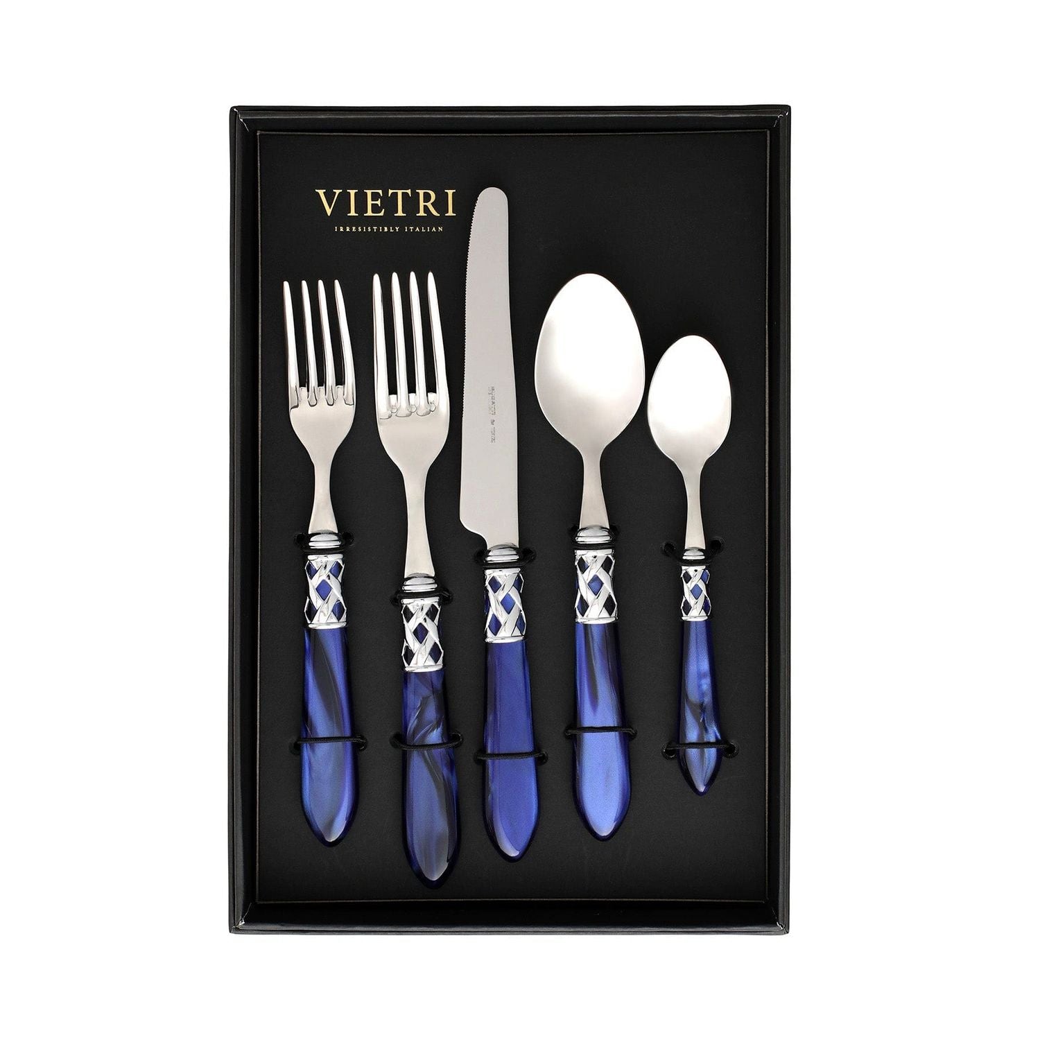 Aladdin Five-Piece Place Setting - Set of 4 - Blue / Brilliant