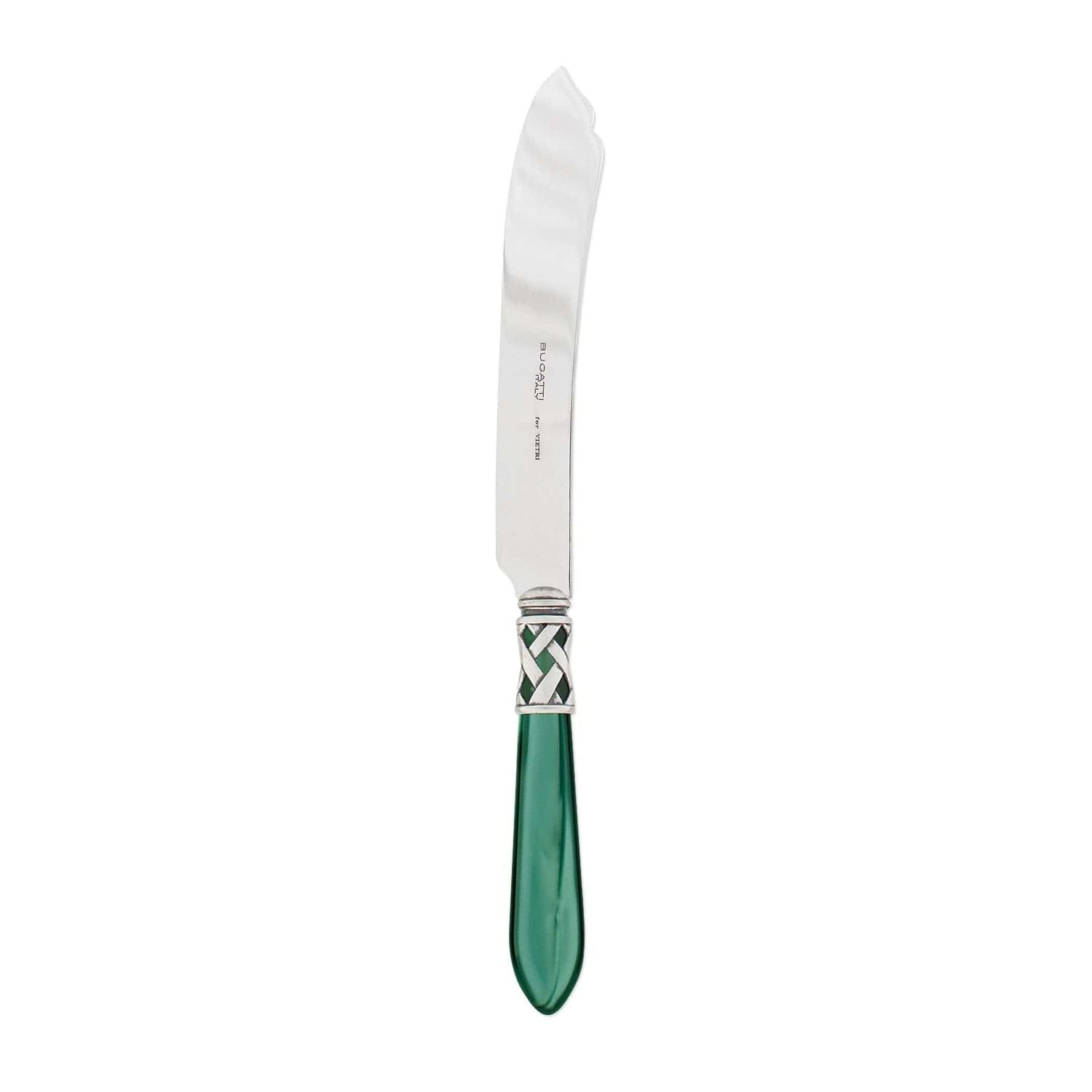 Aladdin Cake Knife - Green / Antique