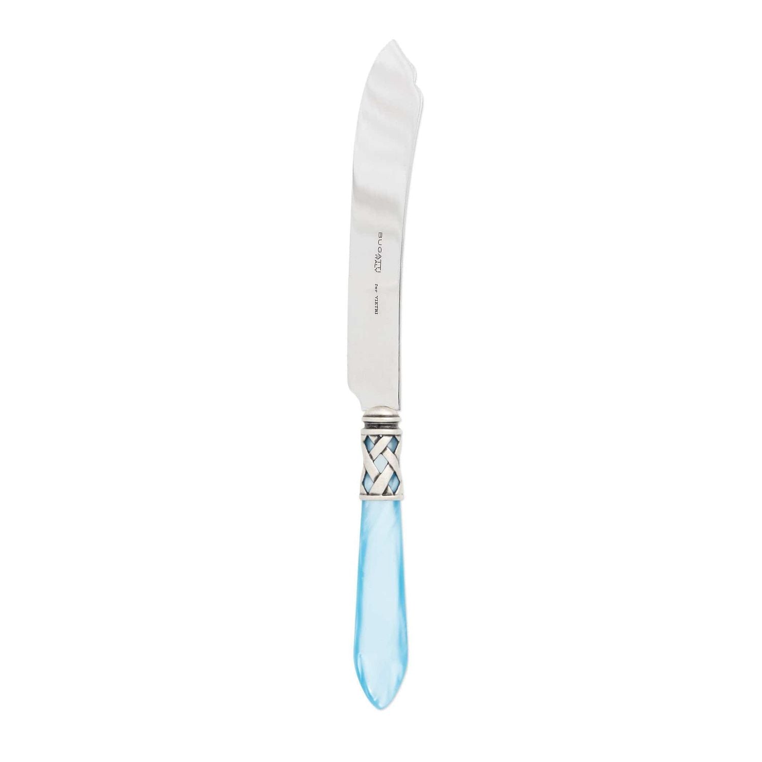 Aladdin Cake Knife - Light Blue / Antique