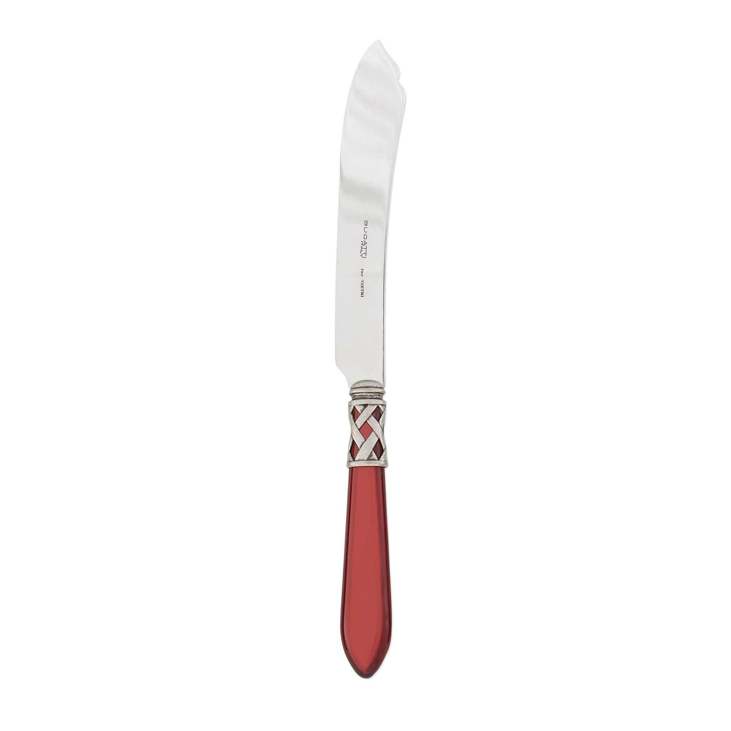 Aladdin Cake Knife - Red / Antique