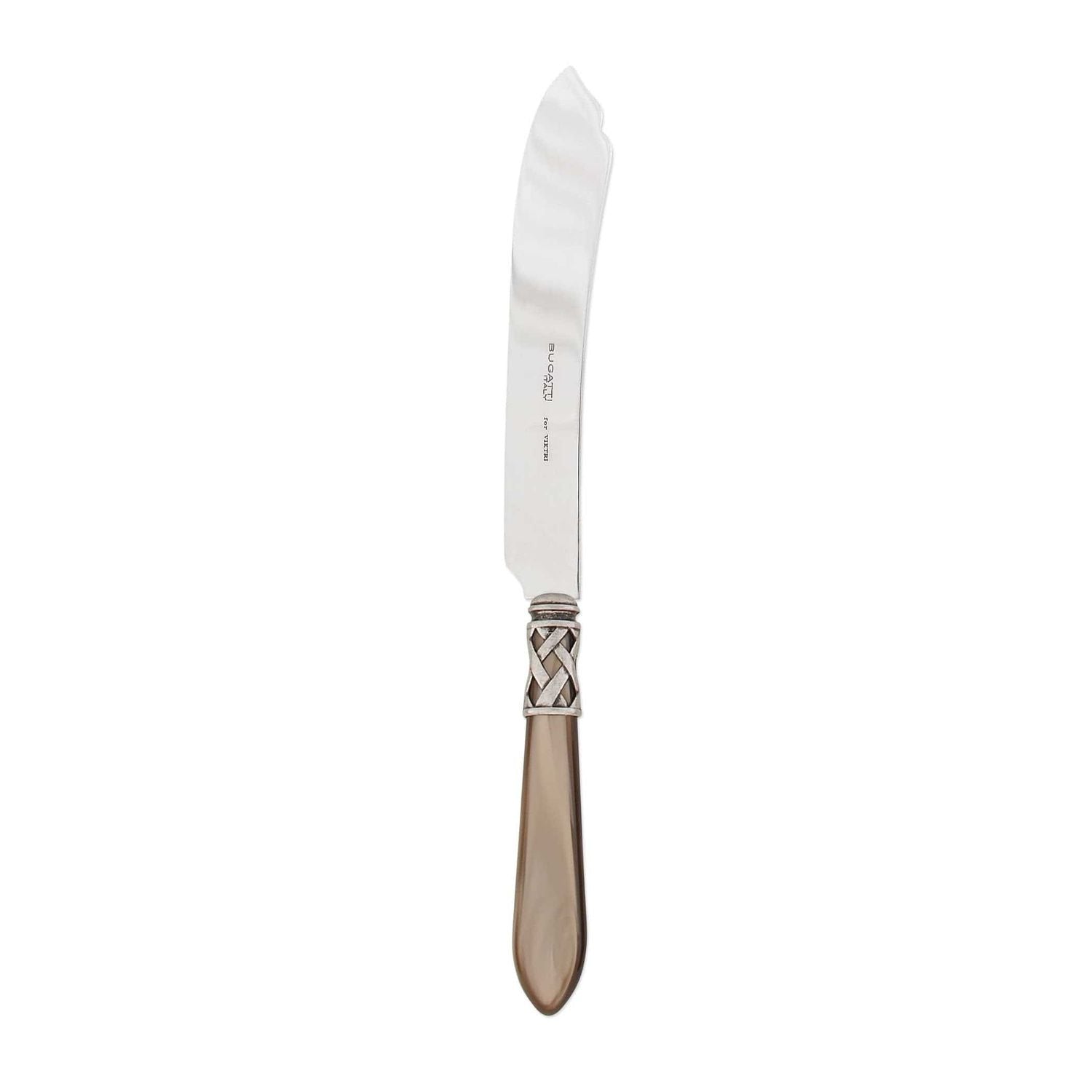 Aladdin Cake Knife - Taupe / Antique