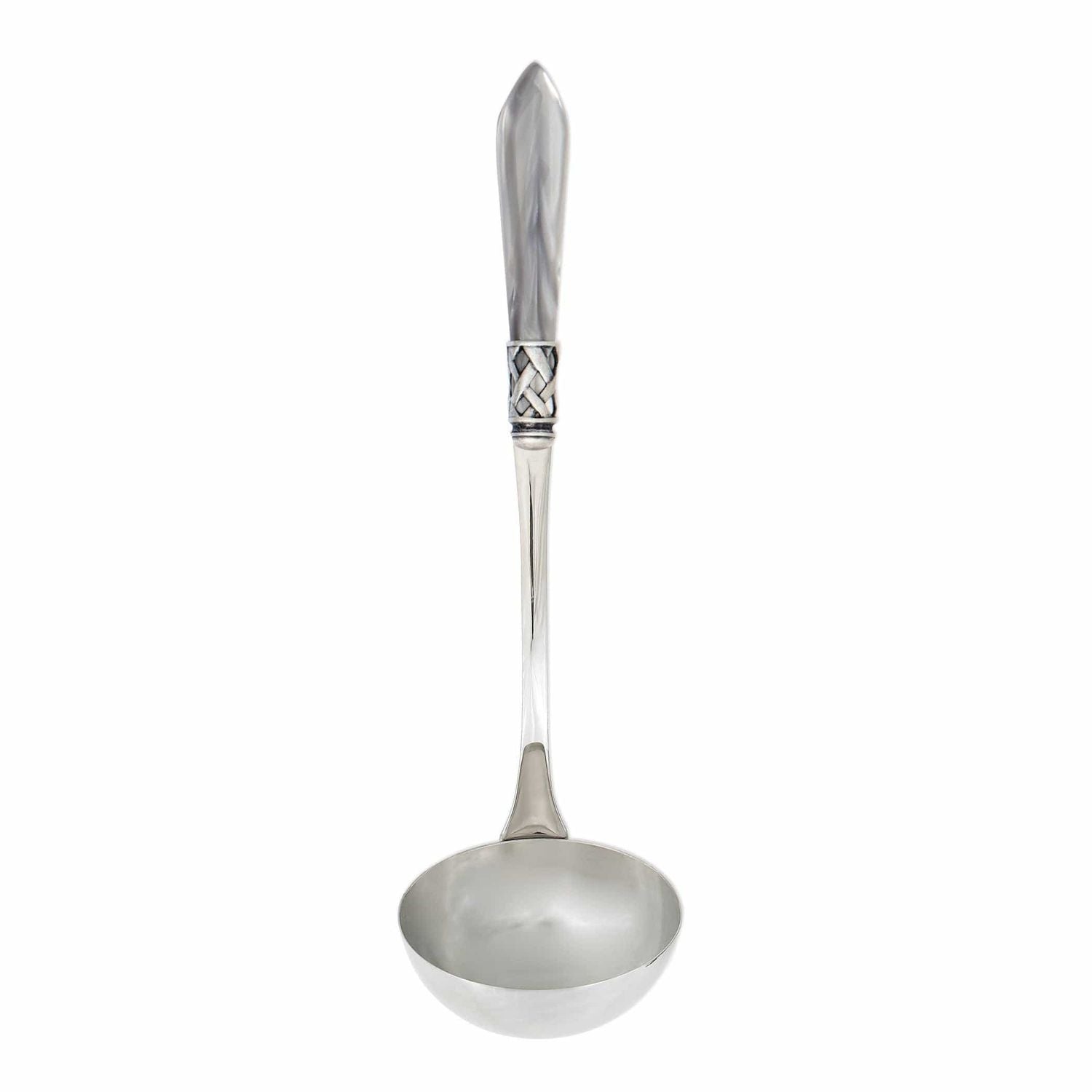 Aladdin Soup Ladle - Light Gray / Antique