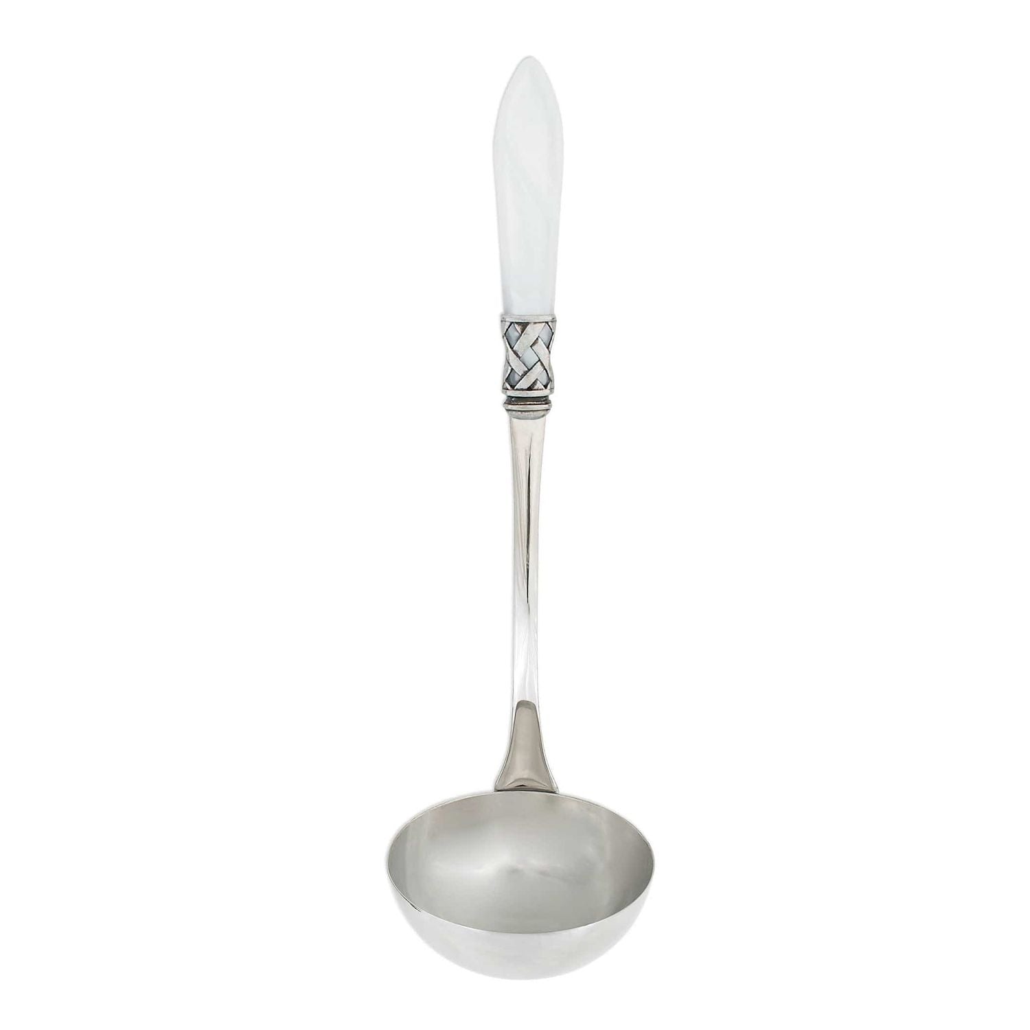 Aladdin Soup Ladle - White / Antique
