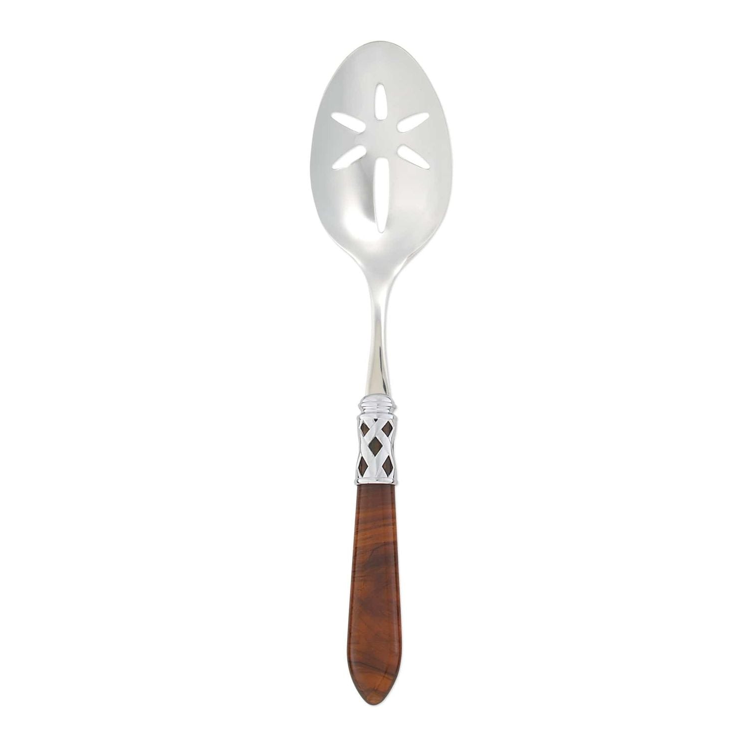 Aladdin Slotted Serving Spoon - Tortoiseshell / Antique