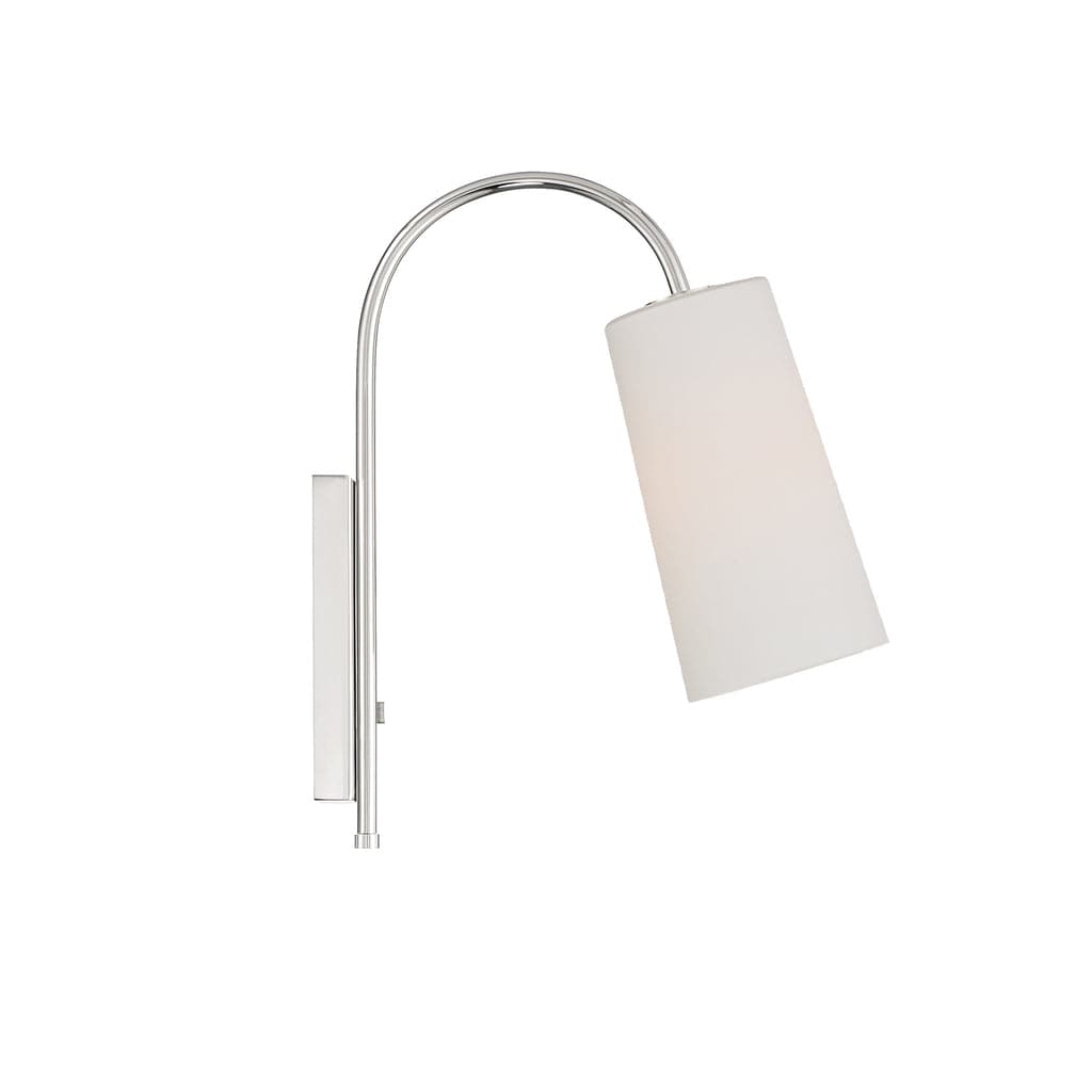 Alexa 1 Light Wall Mount-Crystorama Lighting Company-CRYSTO-ALX-4501-PN-Wall LightingPolished Nickel-3-France and Son