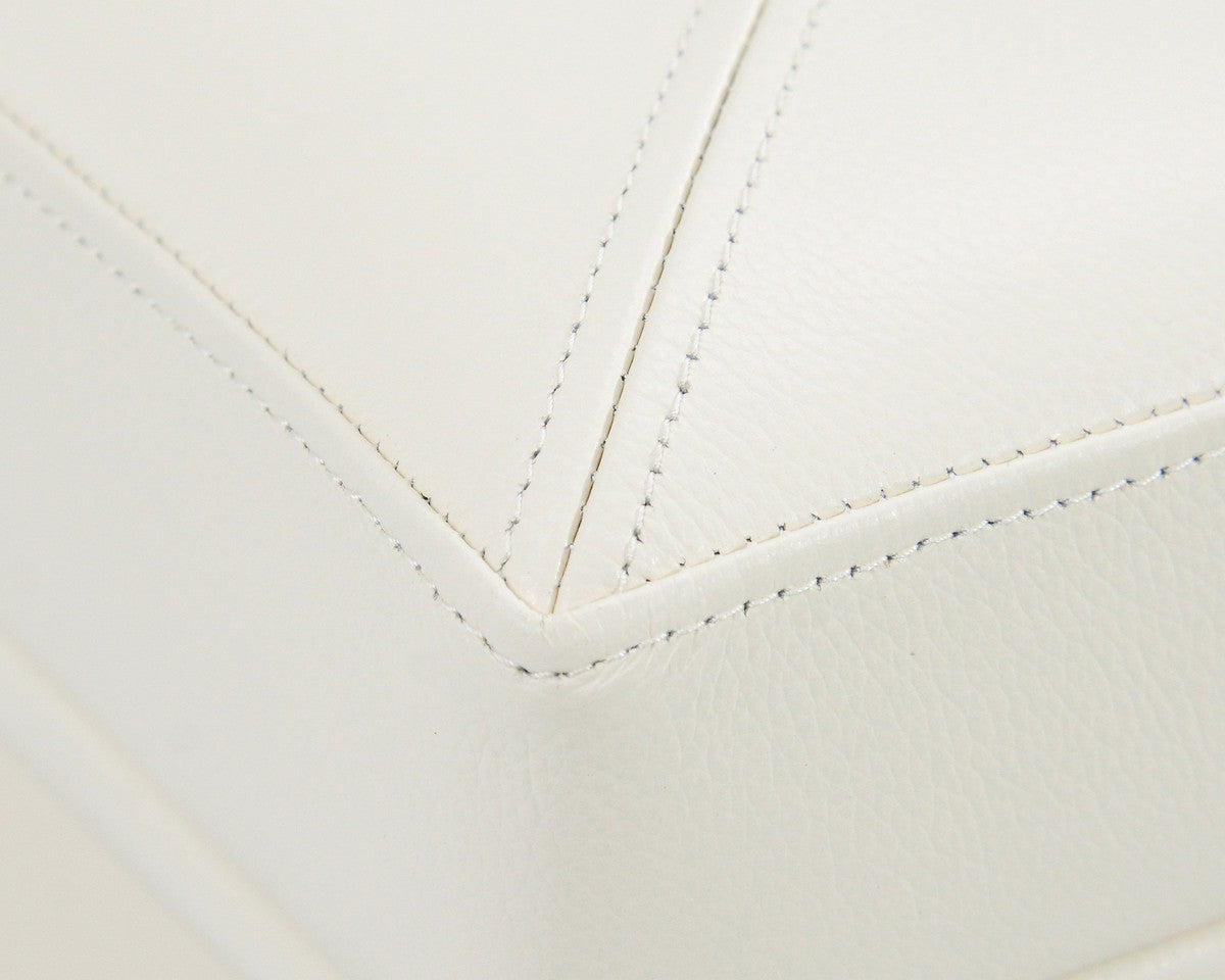 Oraso Stool - White - Leather