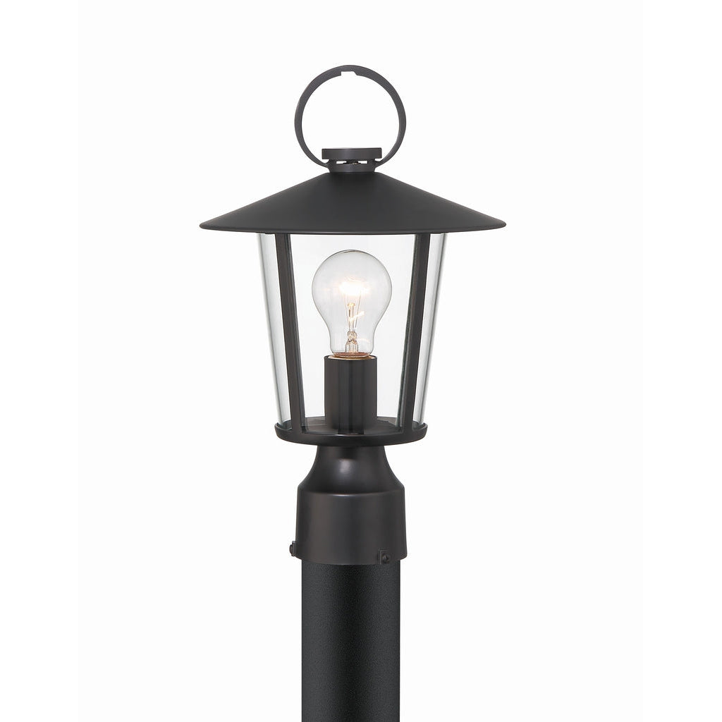 Andover 1 Light Outdoor Lantern Post-Crystorama Lighting Company-CRYSTO-AND-9207-CL-MK-Outdoor Post Lanterns-1-France and Son