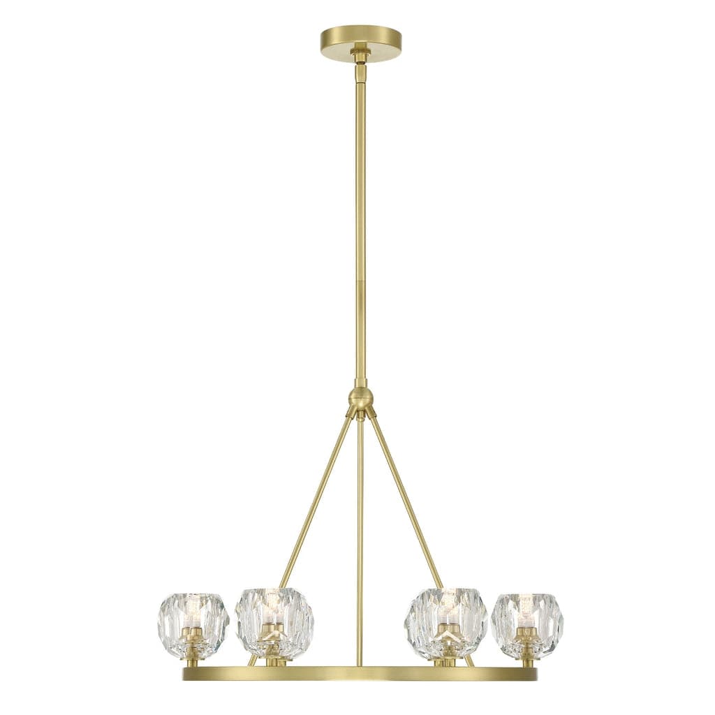 Aragon 6 Light Chandelier-Crystorama Lighting Company-CRYSTO-ARA-10264-SB-Chandeliers-1-France and Son