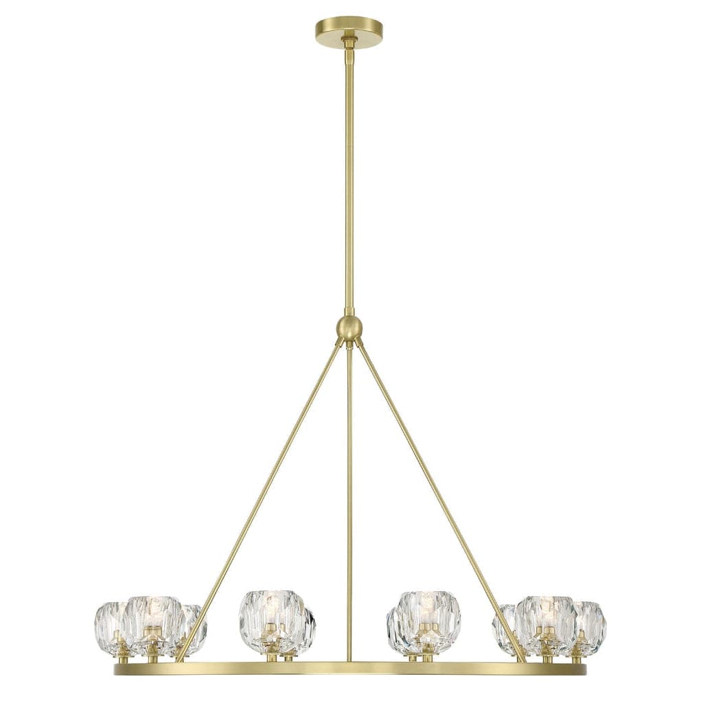 Aragon 10 Light Chandelier-Crystorama Lighting Company-CRYSTO-ARA-10265-SB-Chandeliers-1-France and Son