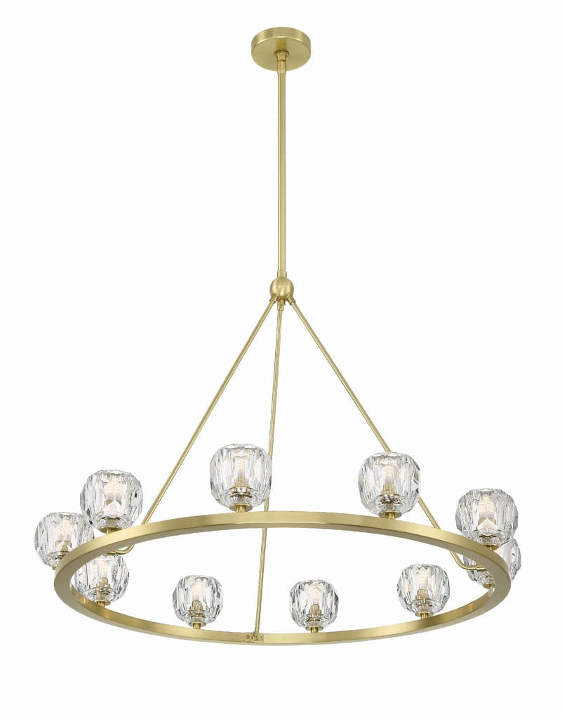 Aragon 10 Light Chandelier-Crystorama Lighting Company-CRYSTO-ARA-10265-SB-Chandeliers-2-France and Son