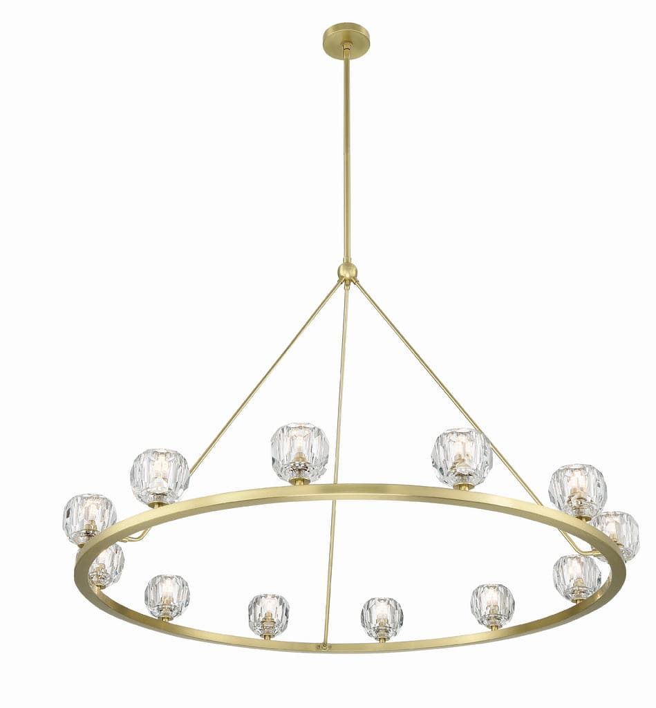 Aragon 12 Light Chandelier-Crystorama Lighting Company-CRYSTO-ARA-10266-SB-Chandeliers-2-France and Son