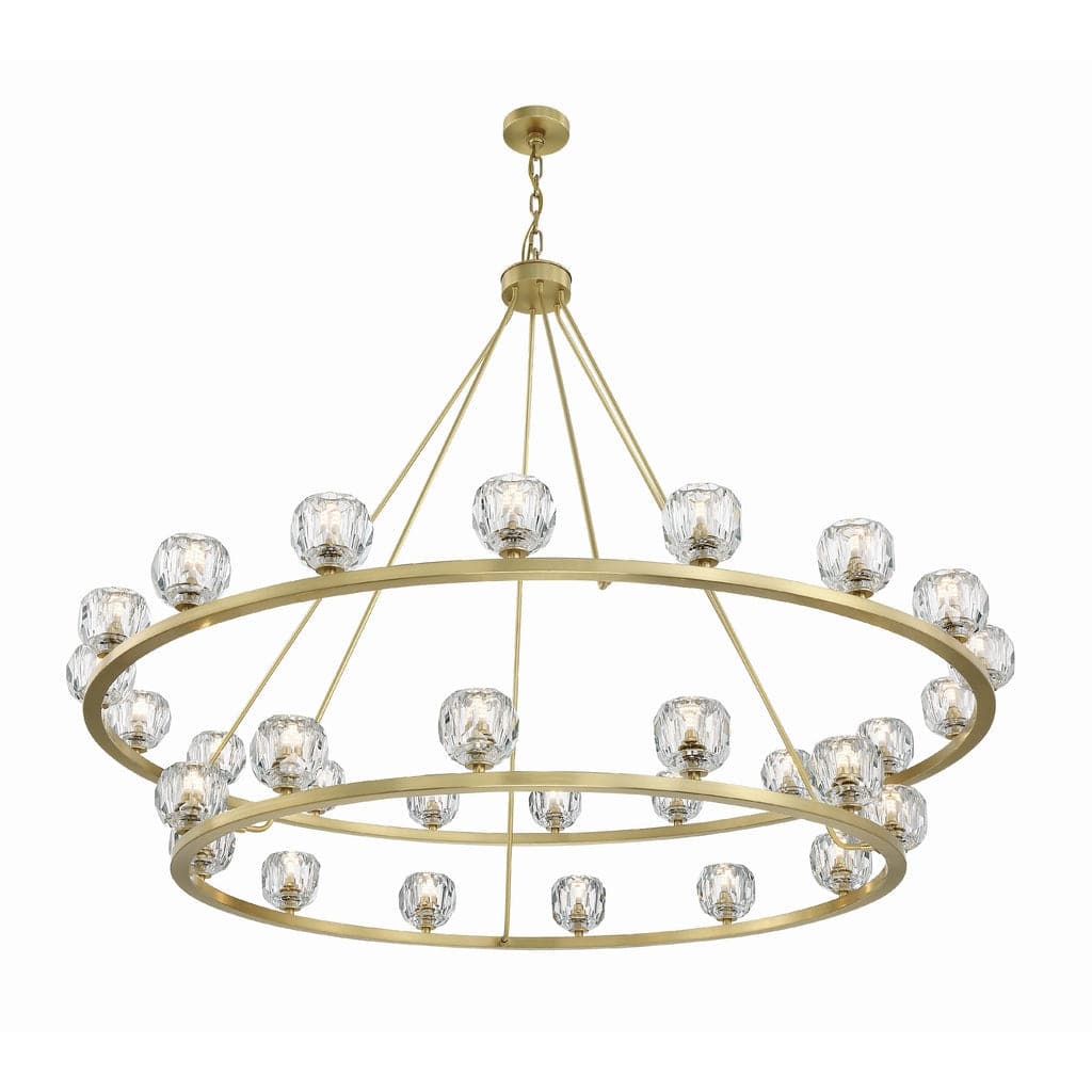 Aragon 30 Light Chandelier-Crystorama Lighting Company-CRYSTO-ARA-10269-SB-Chandeliers-2-France and Son