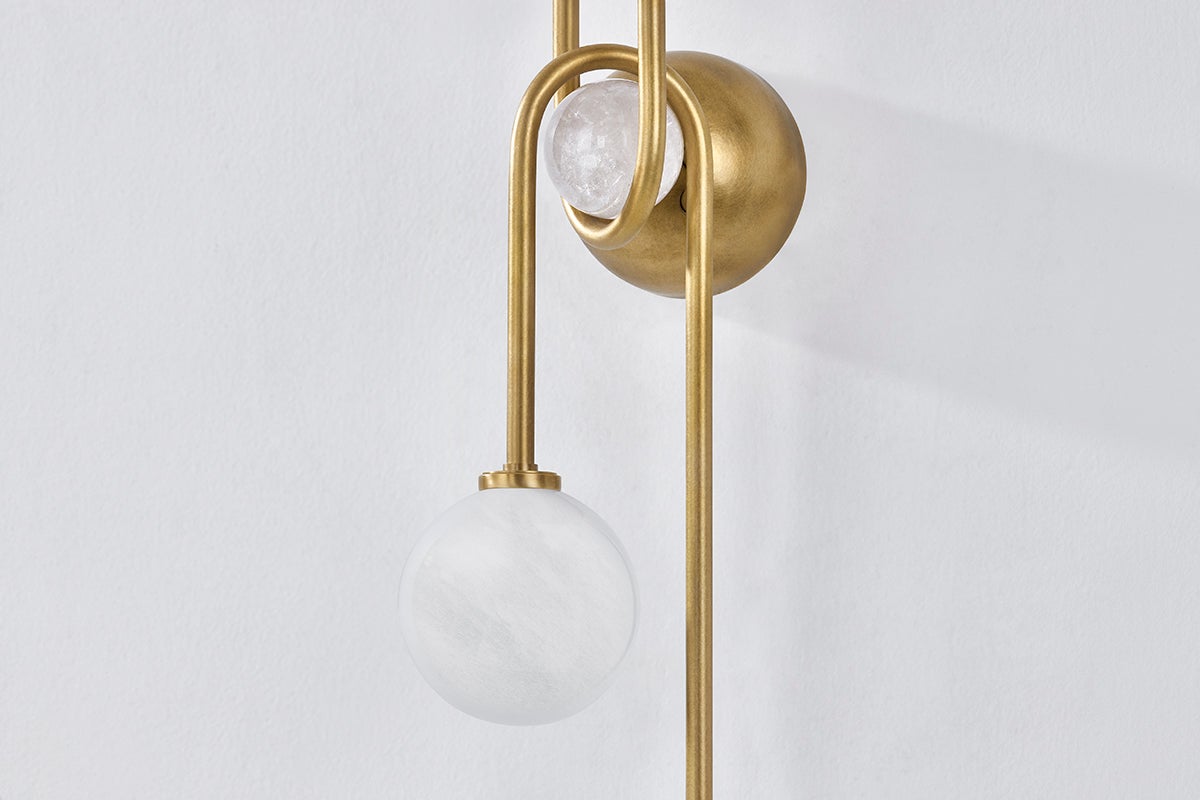 Astro Wall Sconce - Vintage Brass 4 Lights