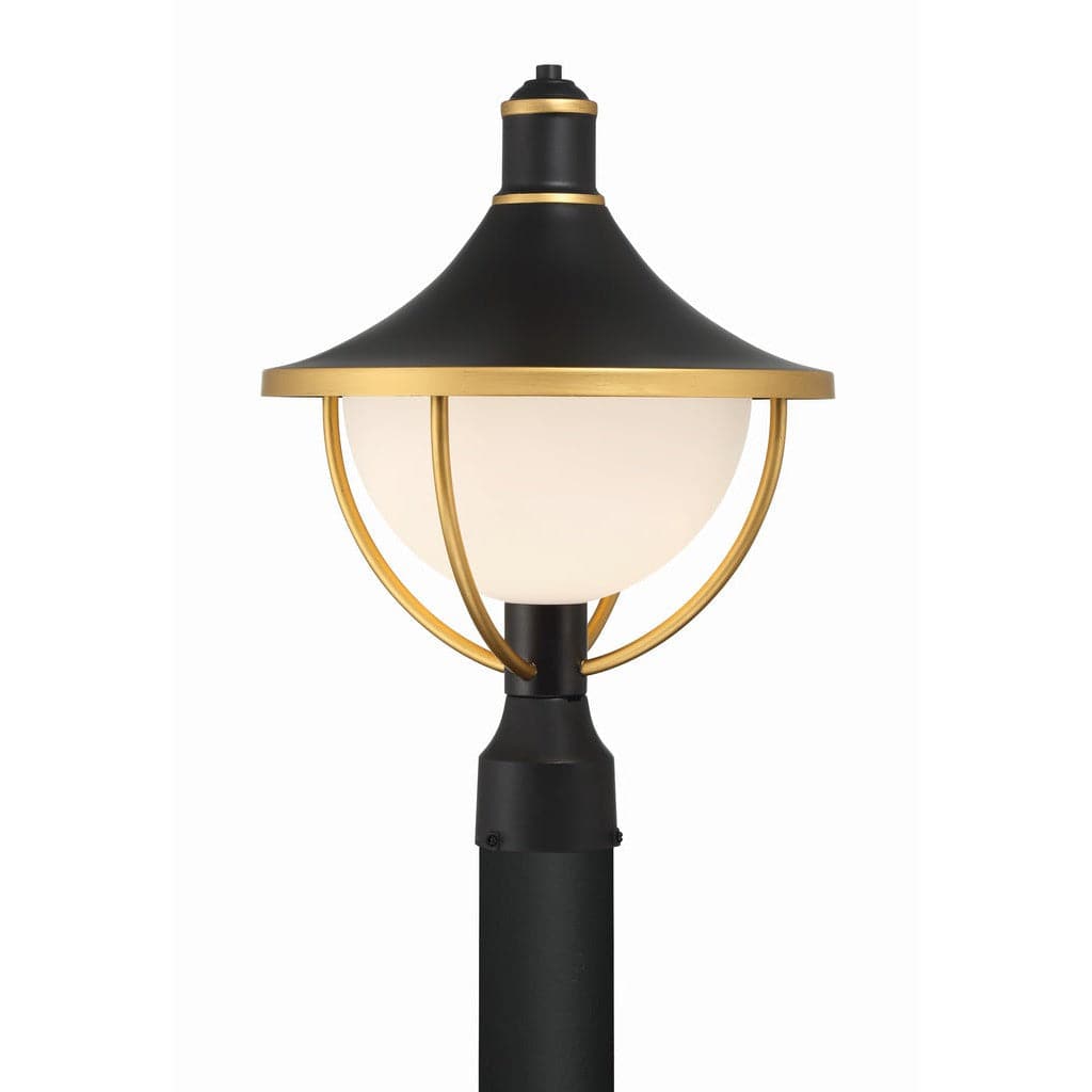 Atlas 1 Light Outdoor Post-Crystorama Lighting Company-CRYSTO-ATL-709-MK-TG-Outdoor Post Lanterns-1-France and Son