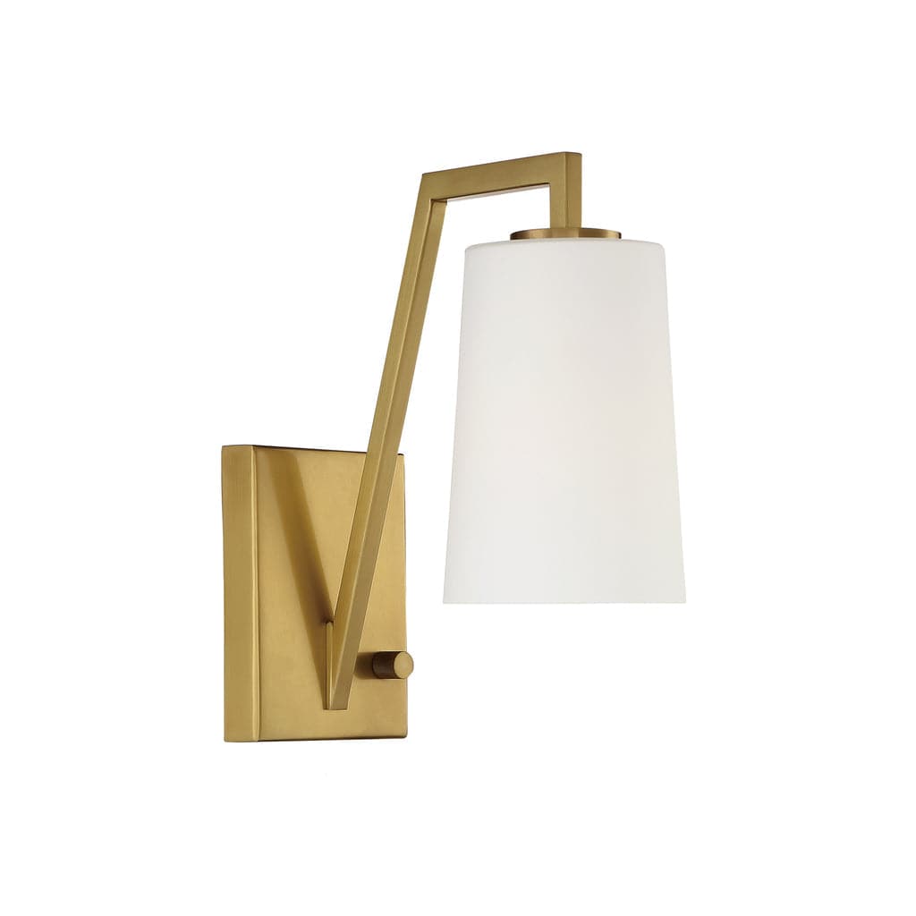 Avon 1 Light Wall Mount-Crystorama Lighting Company-CRYSTO-AVO-B4201-AG-Wall LightingAged Brass-1-France and Son