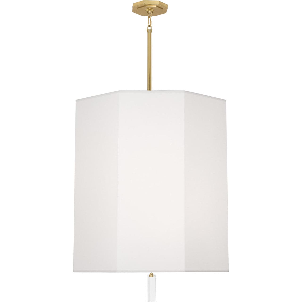 Kate Pendant-Robert Abbey Fine Lighting-ABBEY-AW202-PendantsModern Brass / Oyster White-1-France and Son