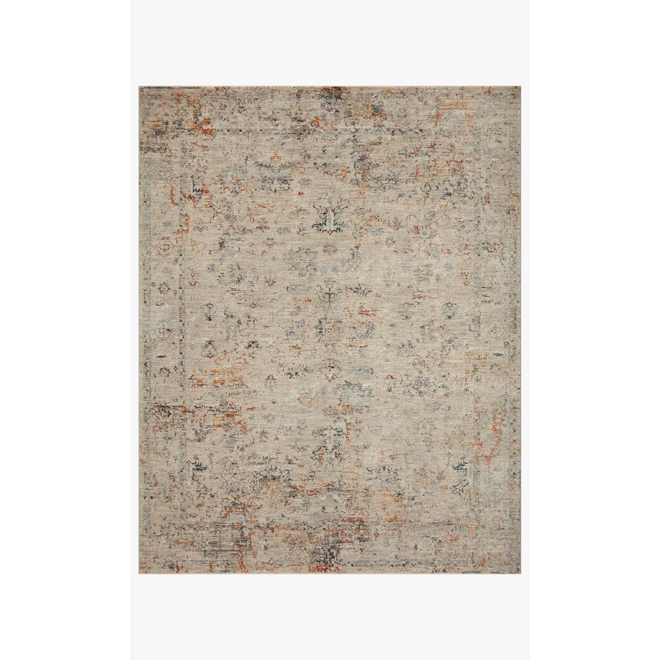 Axel AXE-02 Silver / Spice Area Rug-Loloi-LOLOI-AXELAXE-02SISQ2030-Rugs2'-0" x 3'-0"-1-France and Son