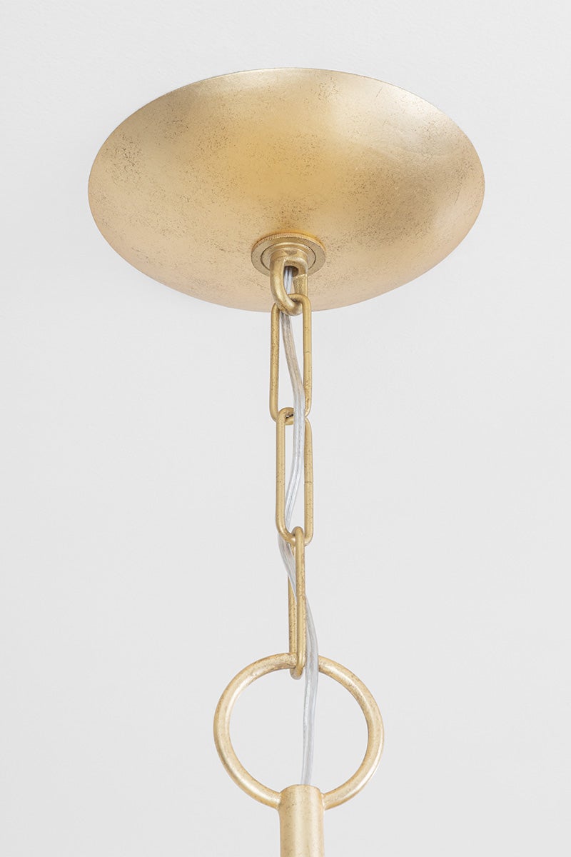 Aimi Chandelier - Vintage Gold Leaf 12 Lights