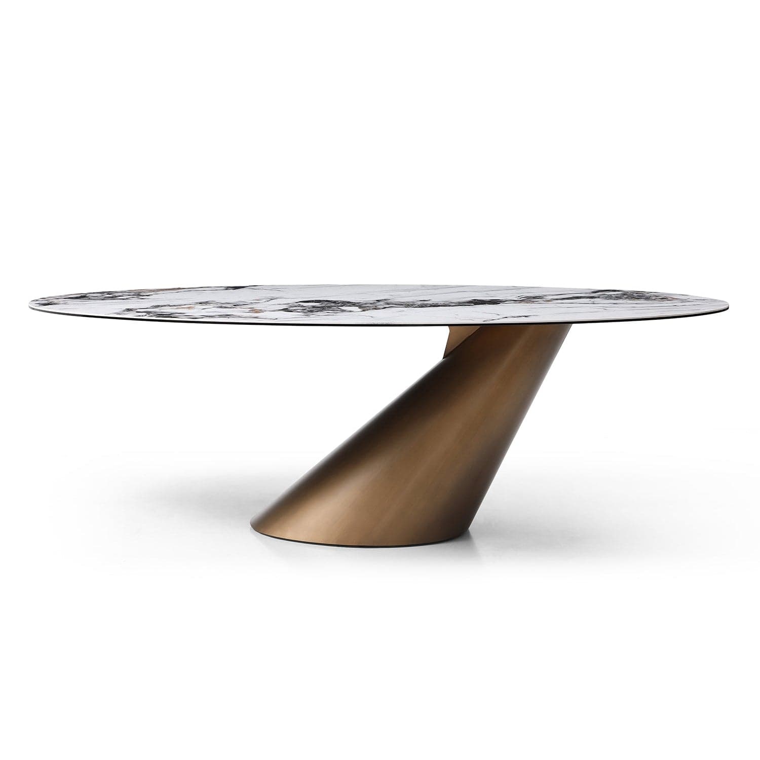 Alondra Dining Table-Whiteline Modern Living-WHITELINE-DT1931-BRZ-Dining Tables-1-France and Son