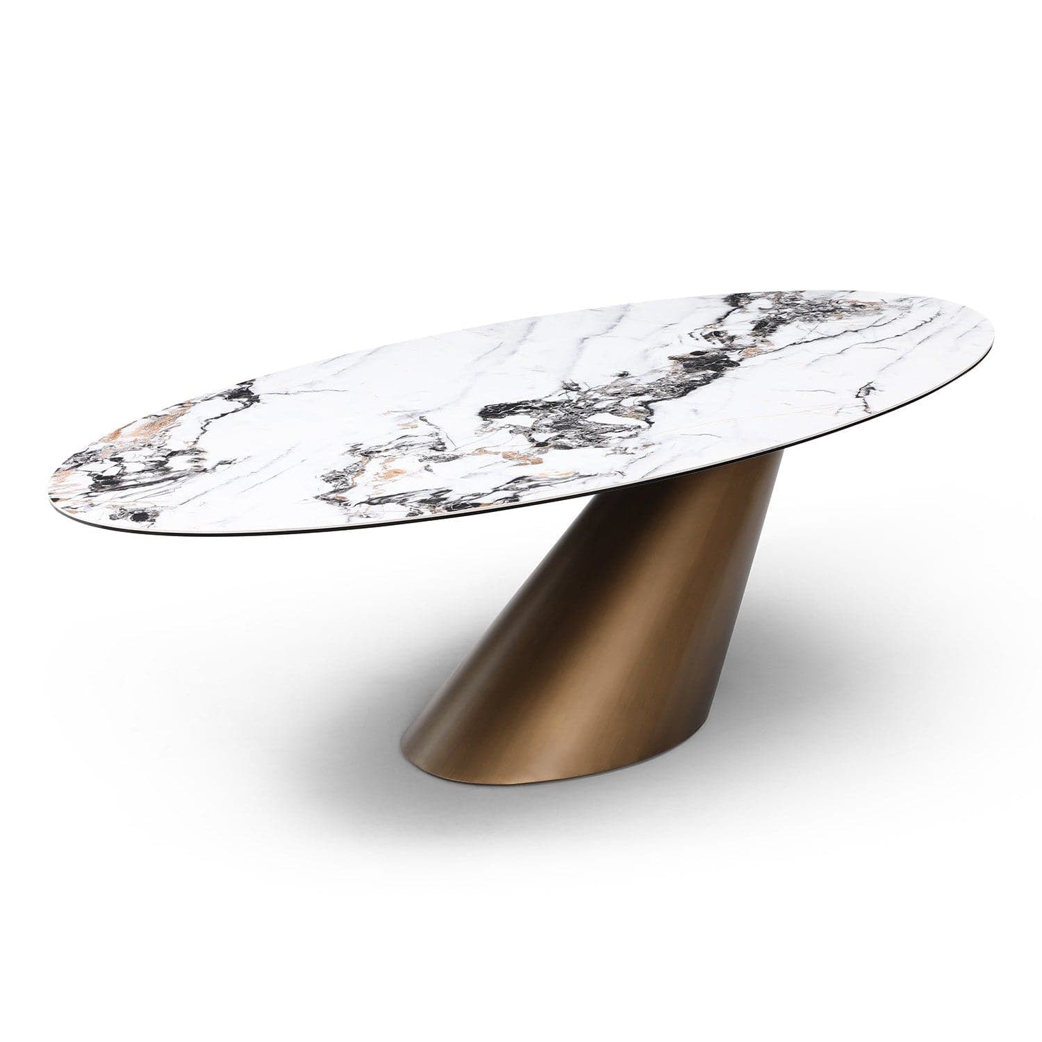 Alondra Dining Table-Whiteline Modern Living-WHITELINE-DT1931-BRZ-Dining Tables-3-France and Son