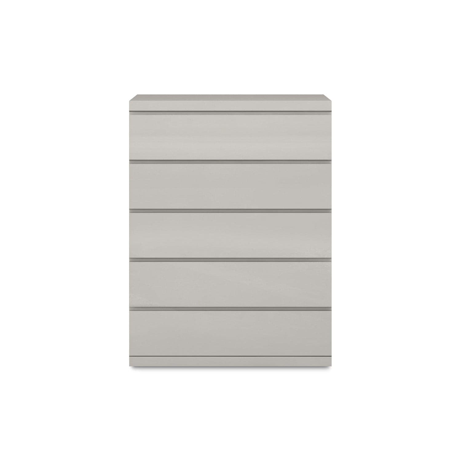 Anna Chest of Drawers-Whiteline Modern Living-WHITELINE-CD1207-LGRY-DressersLight Grey-2-France and Son