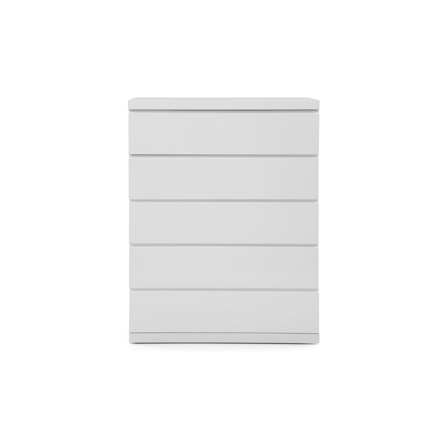 Anna Chest of Drawers-Whiteline Modern Living-WHITELINE-CD1207-WHT-DressersWhite-4-France and Son