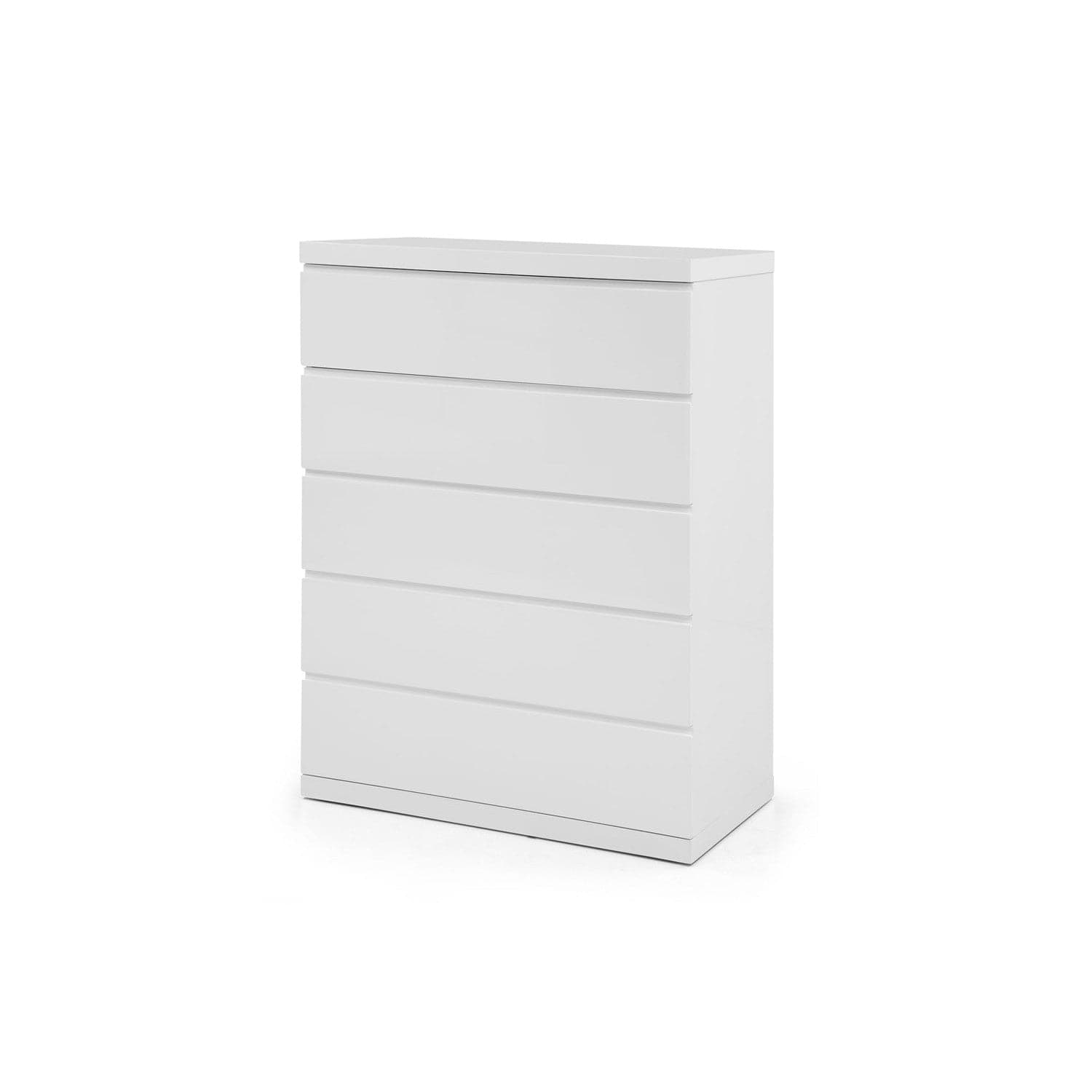 Anna Chest of Drawers-Whiteline Modern Living-WHITELINE-CD1207-LGRY-DressersLight Grey-3-France and Son