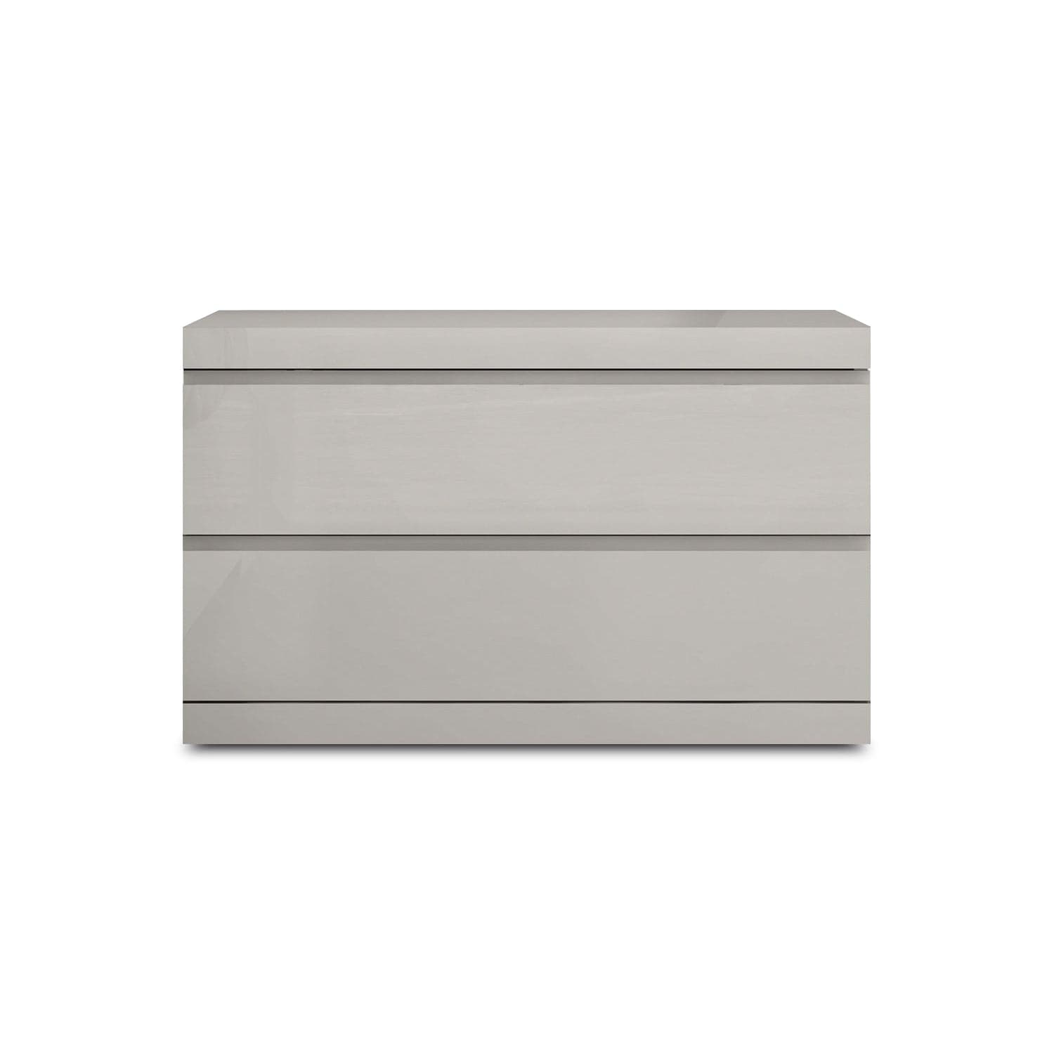 Anna Large Nightstand-Whiteline Modern Living-WHITELINE-NS1207L-LGRY-NightstandsLight Gray-1-France and Son