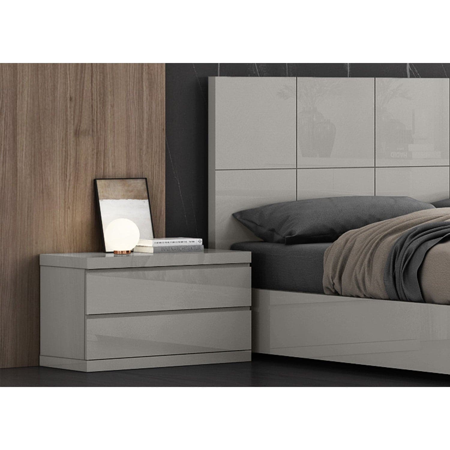 Anna Large Nightstand-Whiteline Modern Living-WHITELINE-NS1207L-LGRY-NightstandsLight Gray-2-France and Son