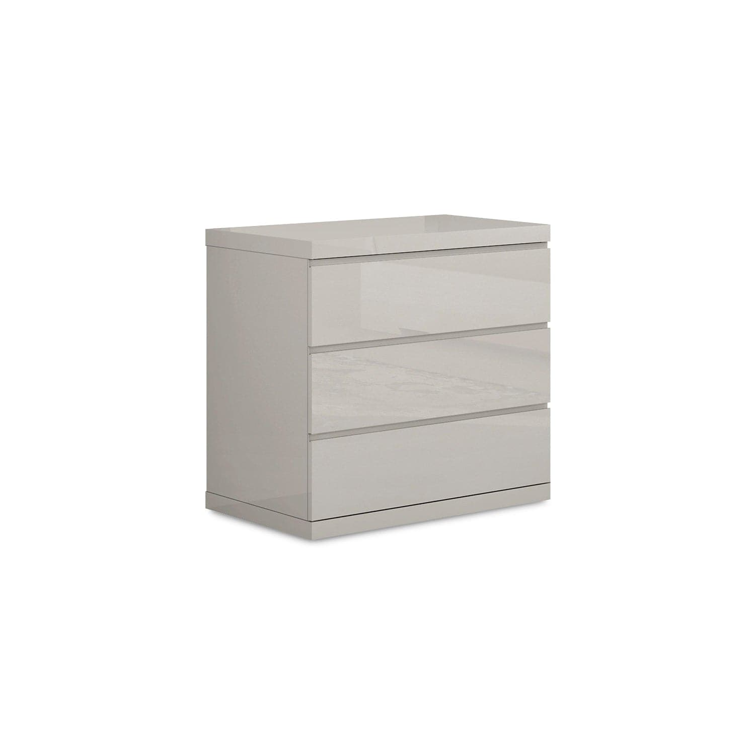 Anna Single Dresser-Whiteline Modern Living-WHITELINE-DR1207S-LGRY-DressersGrey-1-France and Son