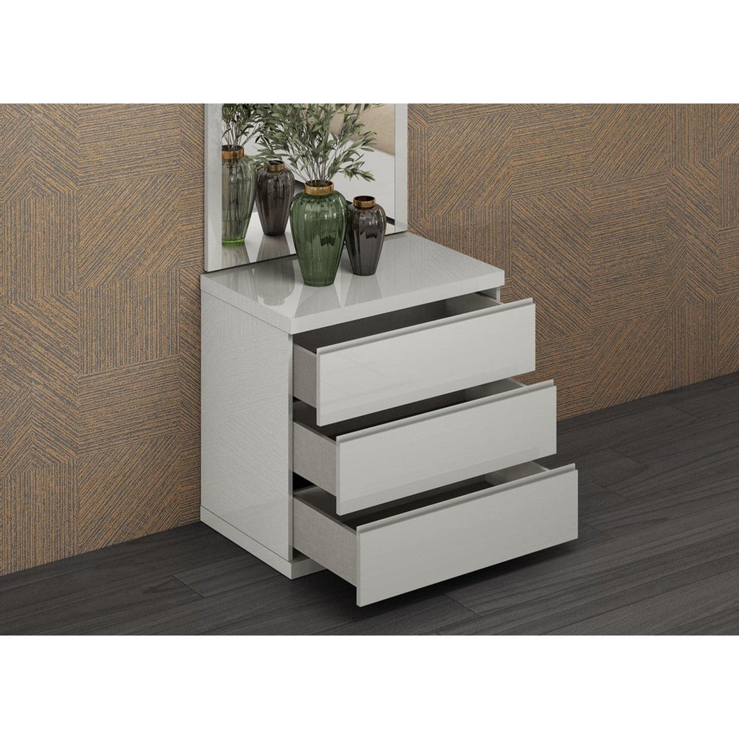 Anna Single Dresser-Whiteline Modern Living-WHITELINE-DR1207S-LGRY-DressersGrey-4-France and Son